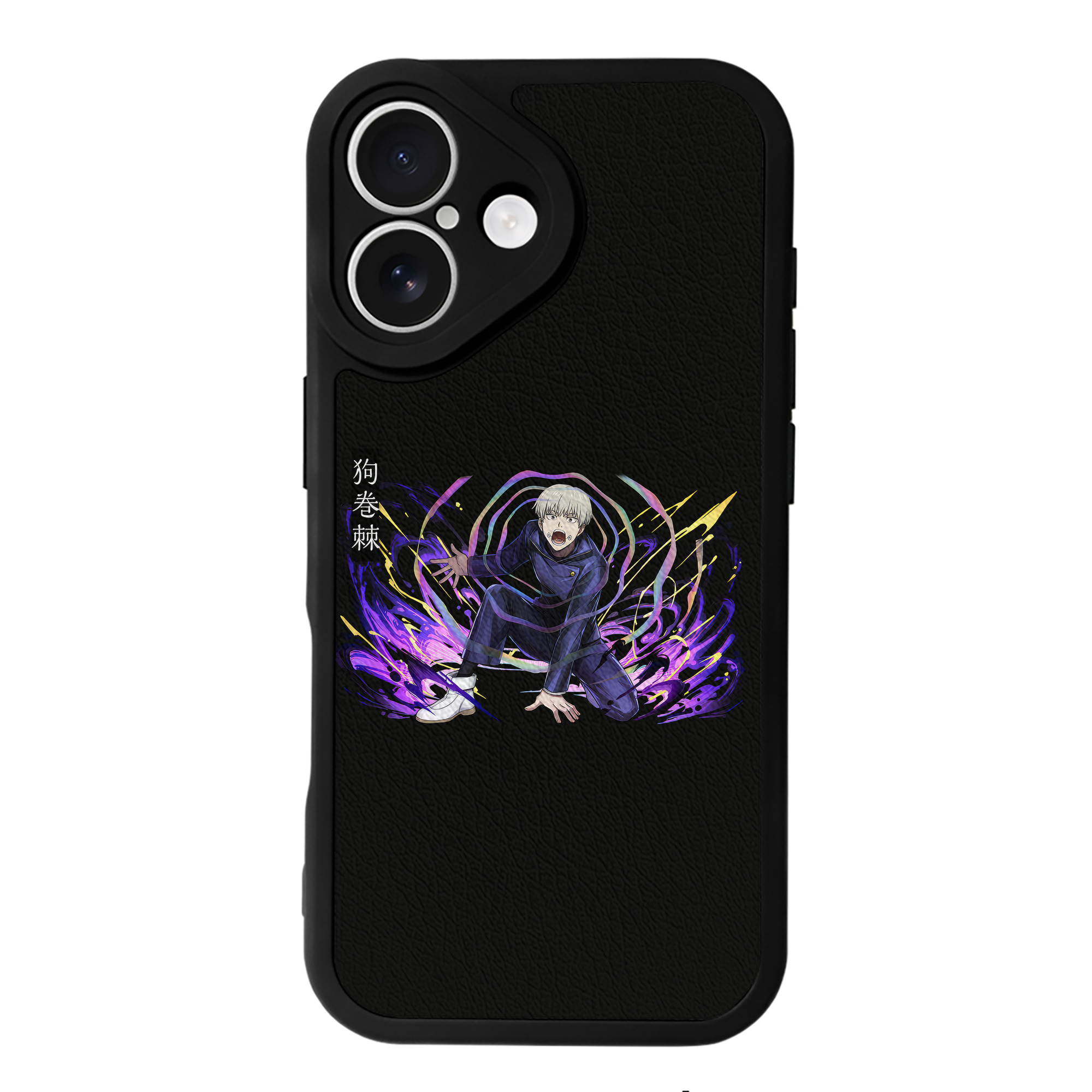 （画像用） 呪術廻戦 Jujutsu Kaisen 【iPhone 16シリーズ対応】シリコンスマホケース（レザー調） 材質：シリコン